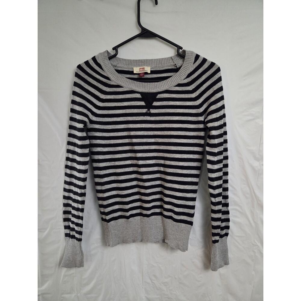 Y2K/90s LEI Sweater Womans Juniors Size Small Striped Ribbed Pullover Soft Cozy